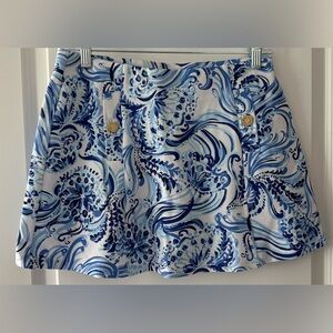 Lilly Pulitzer Blue Mini Skirt/Skort Resort Wear